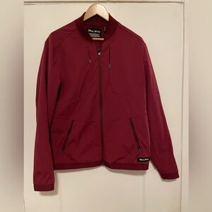 Burgandy/maroon Disney issue Figs jacket Medium